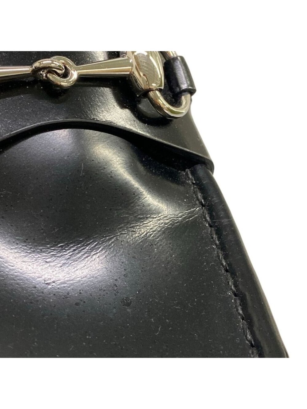 Gucci Loafers 38 Horsebit Black Thick Sole Leather - Picture 14 of 14